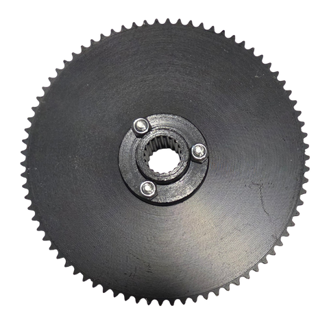 eQuad X 78 Tooth Rear Sprocket with BLACK Flange