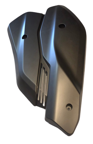 Crown Matte Black Left fork guard plate