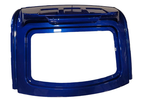 Blue Rear window frame