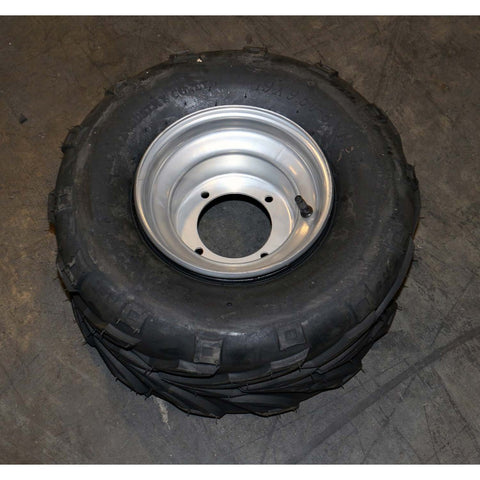 Monster 19X9.50-8 NHS Tire Silver Rear Wheel